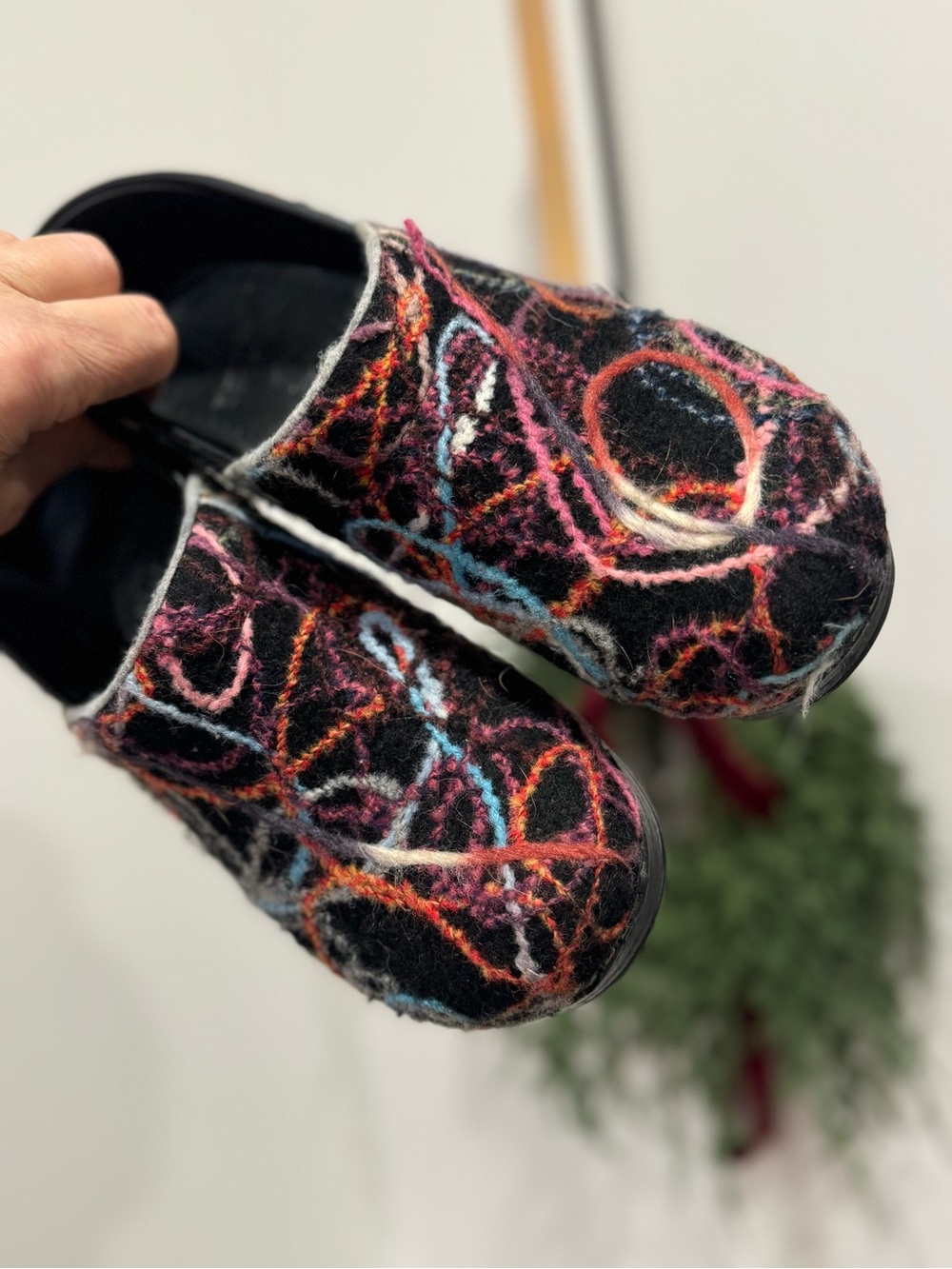 Dansko Professional Clog Size 40  Multicolor Wool Clogs